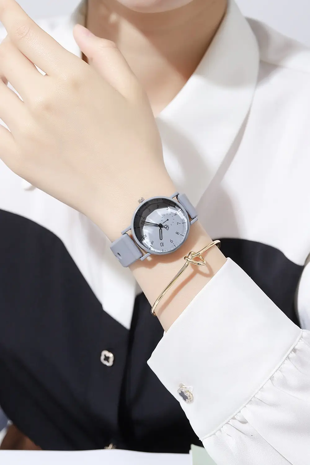 Pink Silicone Student Watch for Women — feature 12