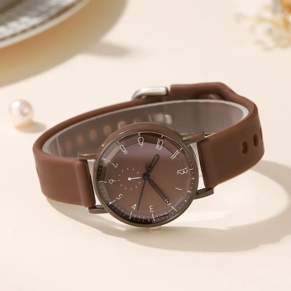 Pink Silicone Student Watch for Women — feature 14
