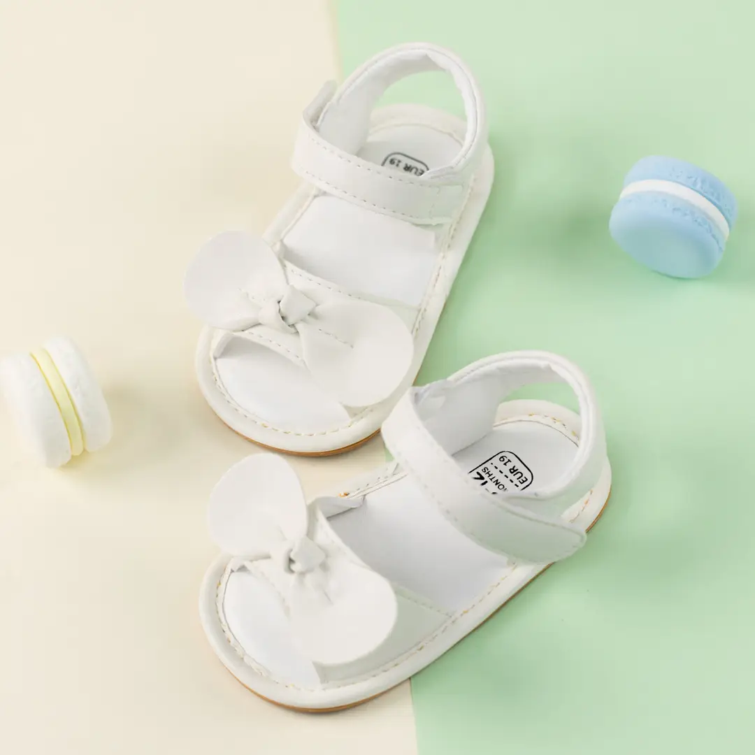 Summer new 0-1 year old baby bow sandals non-slip breathable baby shoes baby shoes - Image 5