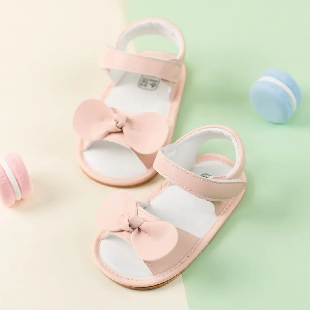 Summer new 0-1 year old baby bow sandals non-slip breathable baby shoes baby shoes — feature 12
