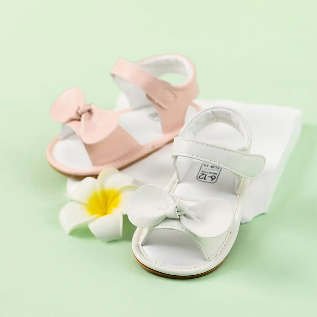 Summer new 0-1 year old baby bow sandals non-slip breathable baby shoes baby shoes — feature 6