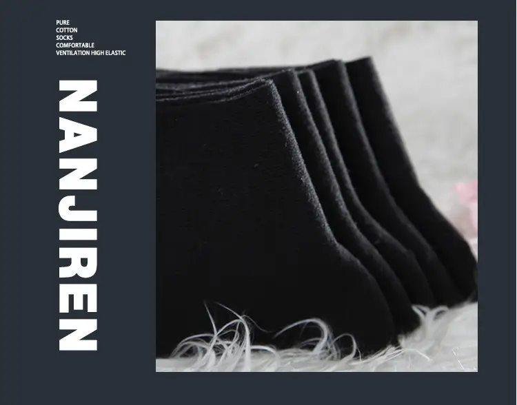 Socks Spring and Summer Men's Mid-Calf Socks Casual Simple Black and White Business Socks Casual Socks Sweat-Absorbent Thin Manufacturer Wholesale — feature 7