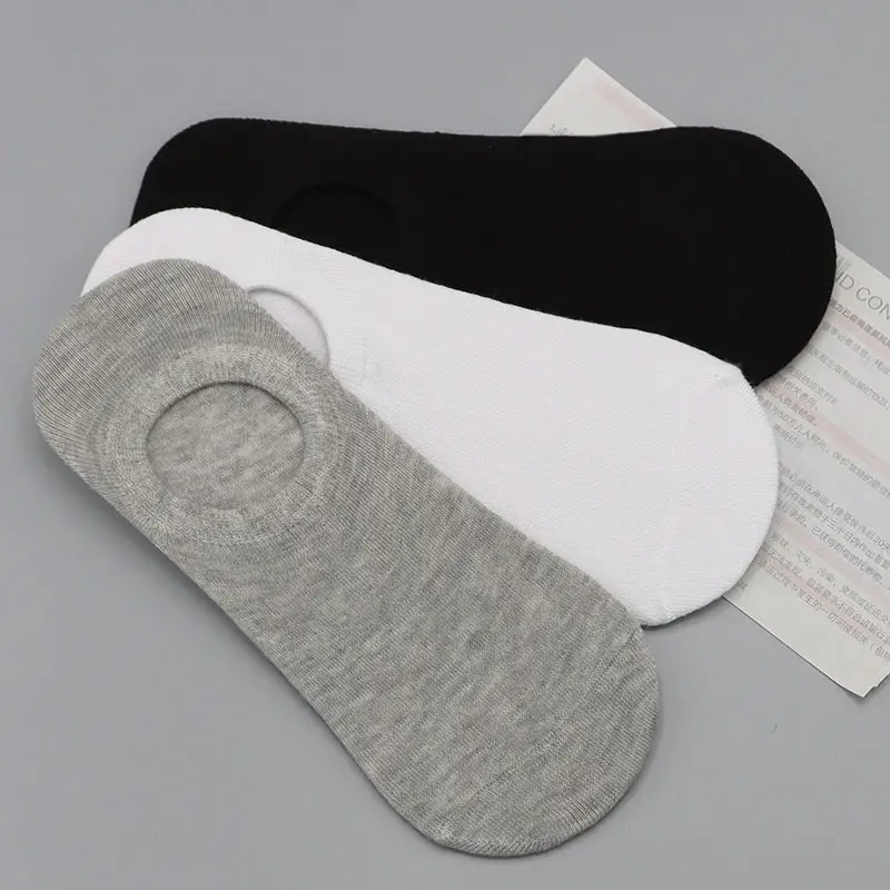 Socks Spring and Summer Men's Mid-Calf Socks Casual Simple Black and White Business Socks Casual Socks Sweat-Absorbent Thin Manufacturer Wholesale