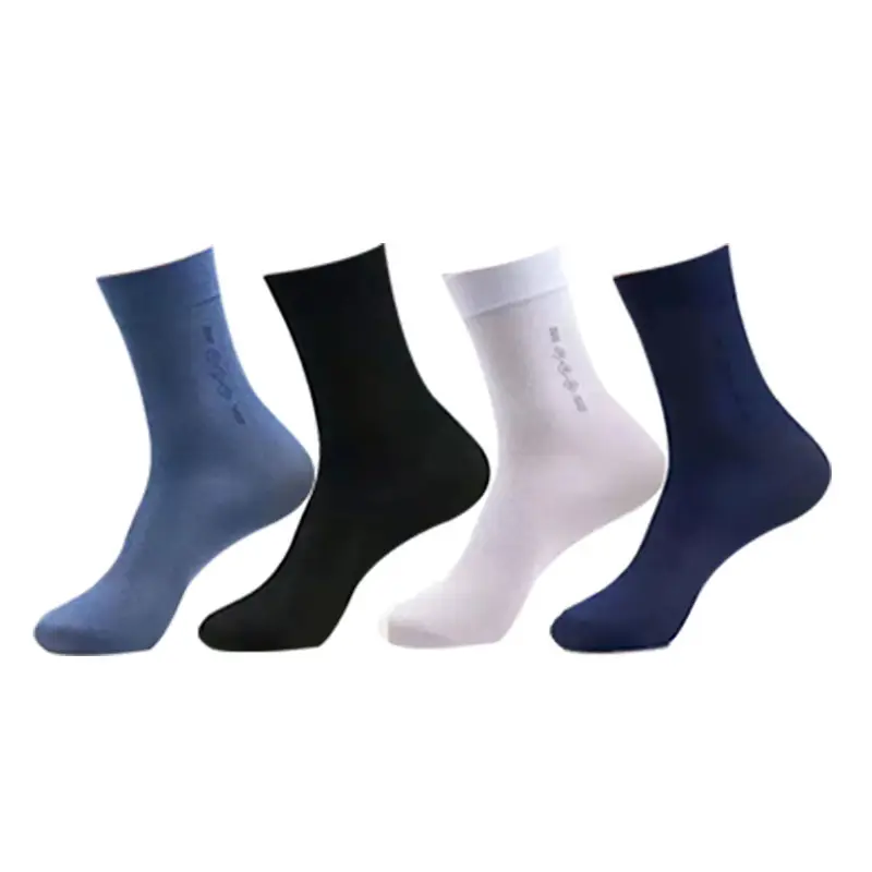 Socks Spring and Summer Men's Mid-Calf Socks Casual Simple Black and White Business Socks Casual Socks Sweat-Absorbent Thin Manufacturer Wholesale