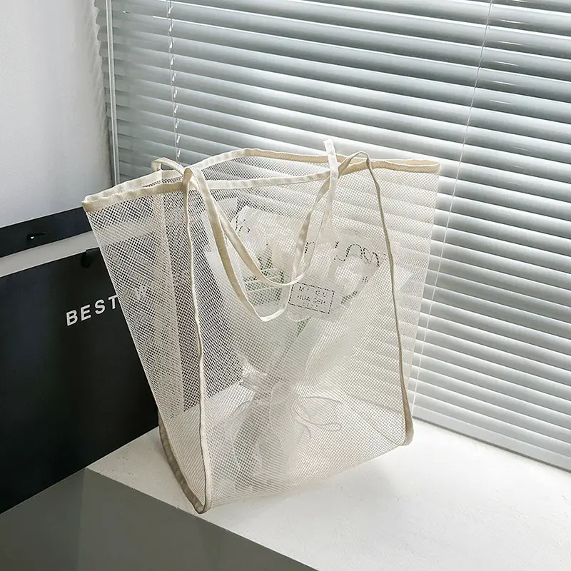 Mesh Shoulder Tote Bag 2023 Spring Summer New Western Style