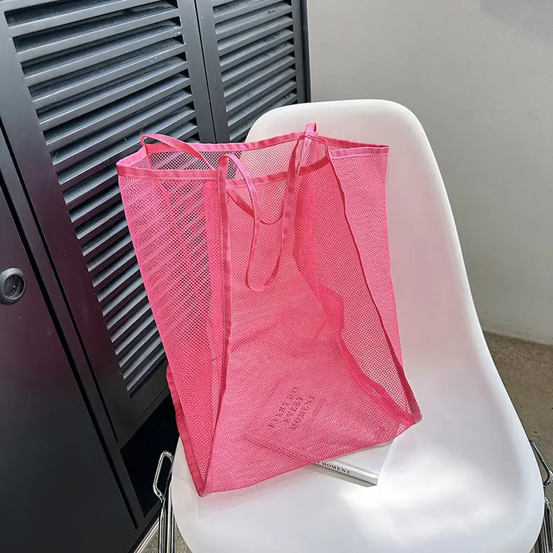 Mesh Shoulder Tote Bag 2023 Spring Summer New Western Style