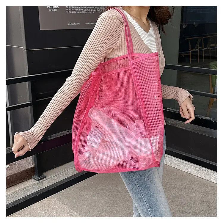 Mesh Shoulder Tote Bag 2023 Spring Summer New Western Style — feature 12
