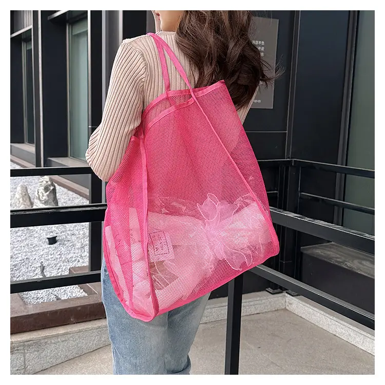 Mesh Shoulder Tote Bag 2023 Spring Summer New Western Style — feature 13