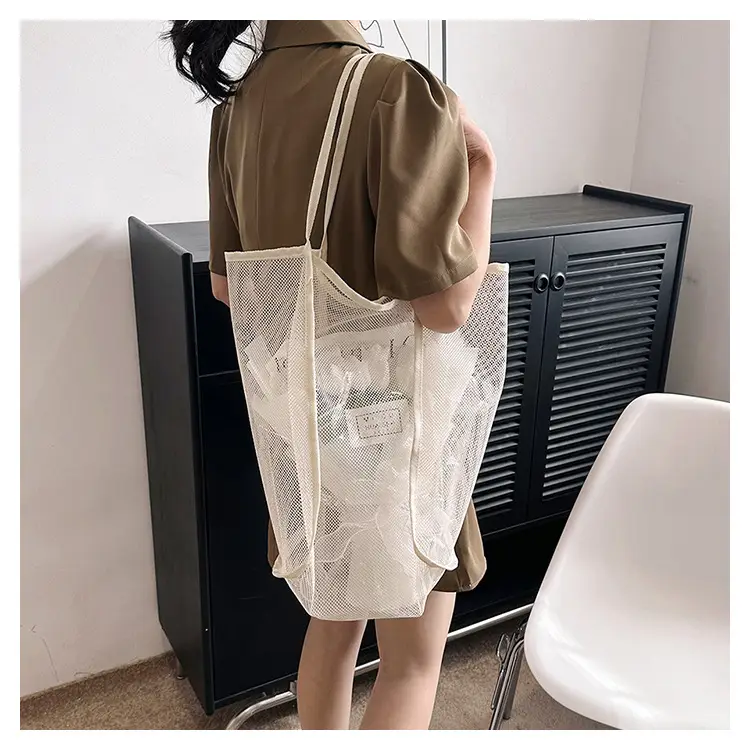 Mesh Shoulder Tote Bag 2023 Spring Summer New Western Style — feature 15
