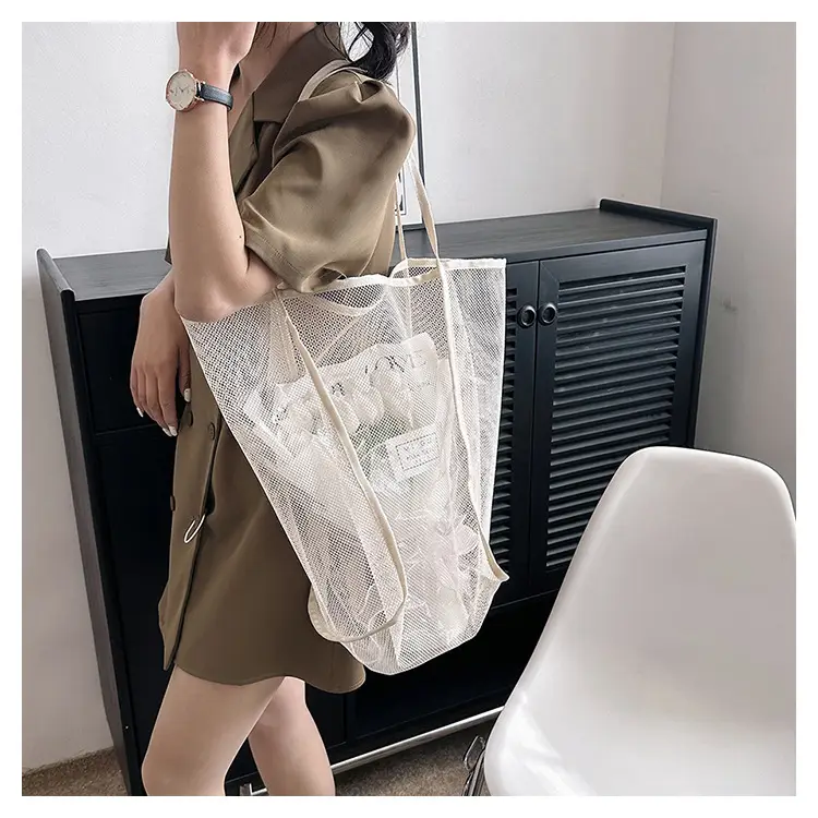 Mesh Shoulder Tote Bag 2023 Spring Summer New Western Style — feature 16