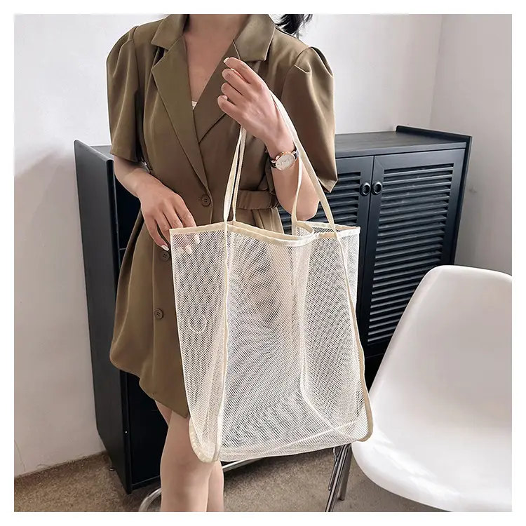 Mesh Shoulder Tote Bag 2023 Spring Summer New Western Style — feature 17