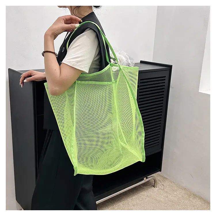 Mesh Shoulder Tote Bag 2023 Spring Summer New Western Style — feature 20