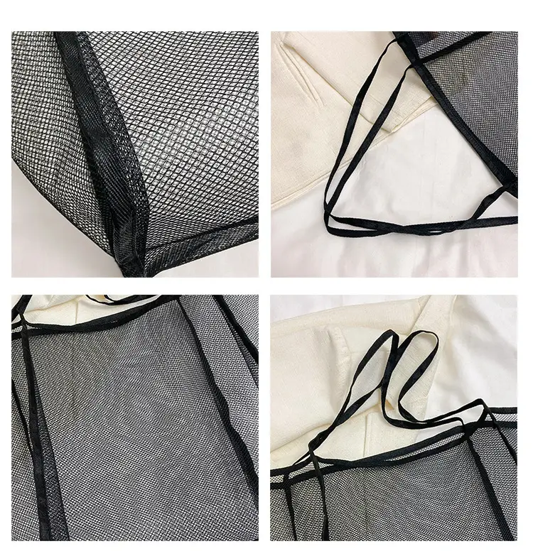Mesh Shoulder Tote Bag 2023 Spring Summer New Western Style — feature 7
