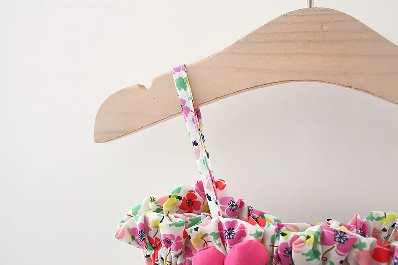 Girls Floral Baby Dress with Flower Belt — feature 4