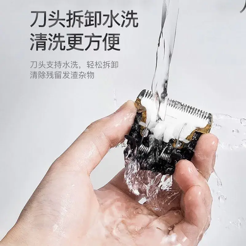 Electric Hair Clipper with Rechargeable Blade Set