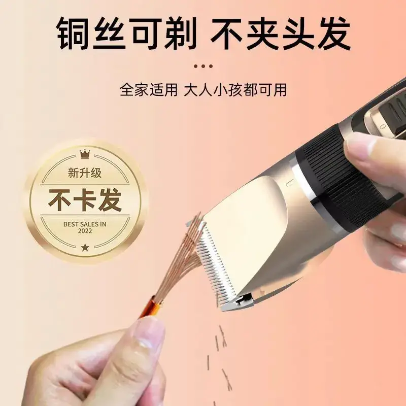 Electric Hair Clipper with Rechargeable Blade Set