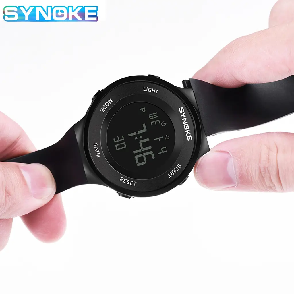 SynoKE Digital Watch with LED Band Black - Image 11