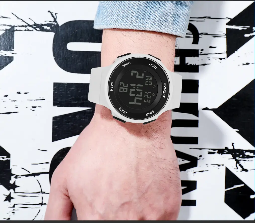 SynoKE Digital Watch with LED Band Black — feature 14