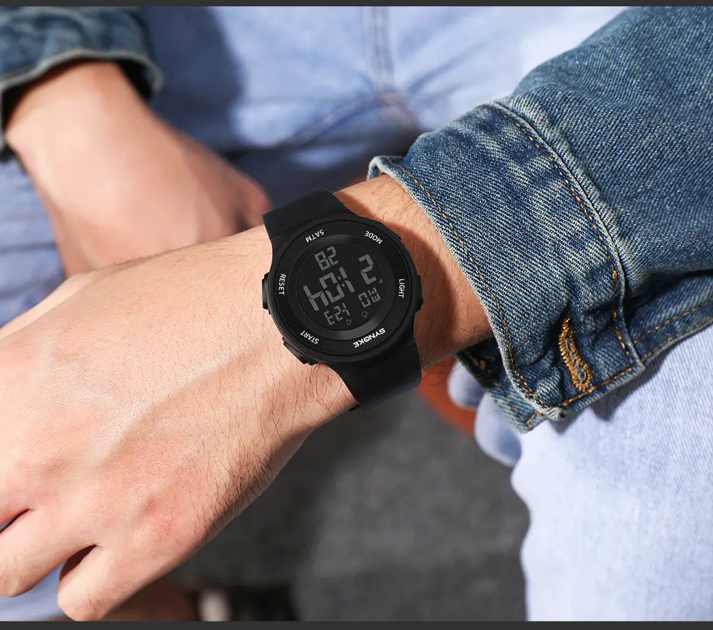 SynoKE Digital Watch with LED Band Black — feature 16