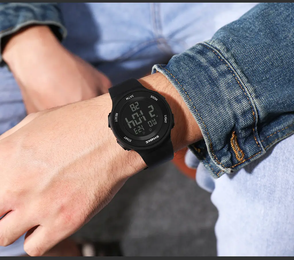 SynoKE Digital Watch with LED Band Black — feature 34