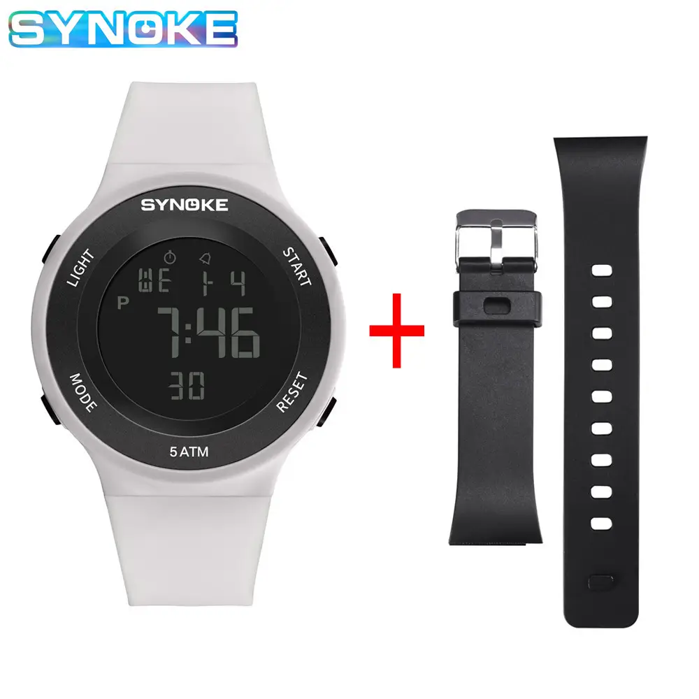 SynoKE Digital Watch with LED Band Black - Image 3