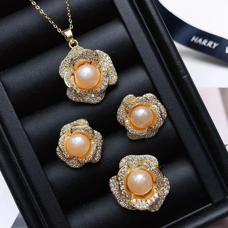 Elegant Pearl Necklace Set for Women - Image 3