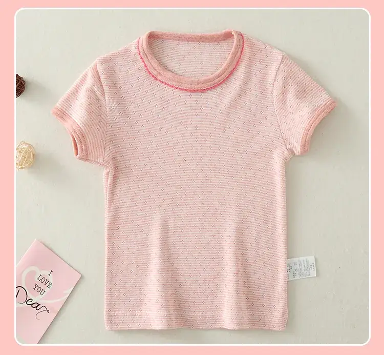 Mesh Cherry Baby T-shirt Summer Thin Children's Half-sleeve — feature 15