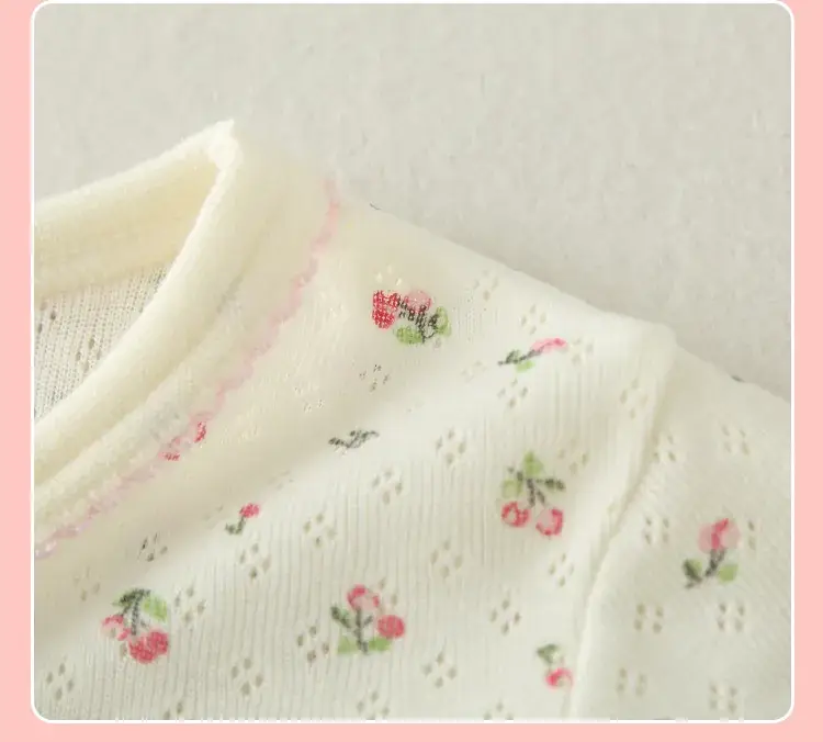Mesh Cherry Baby T-shirt Summer Thin Children's Half-sleeve — feature 22