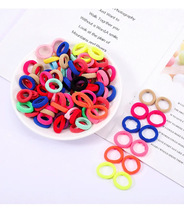 Colorful Rubber Hair Bands for Women — feature 15