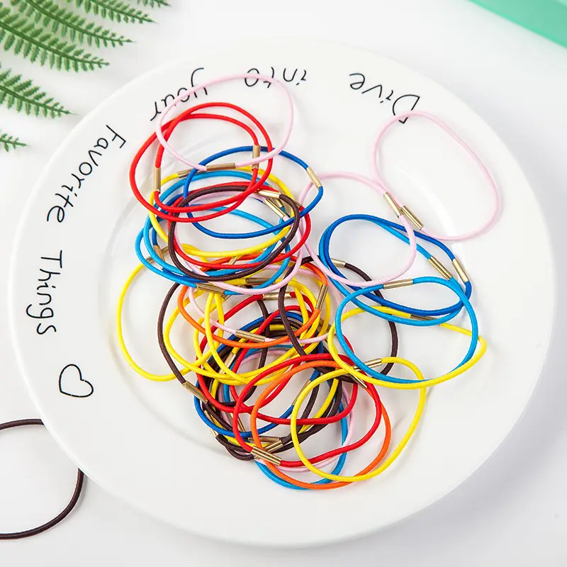 Colorful Rubber Hair Bands for Women - Image 20
