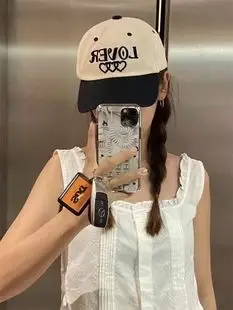 American Retro Old Baseball Cap Women's Big Head Wash Ripped Cowboy Wide Brim Cap — feature 16