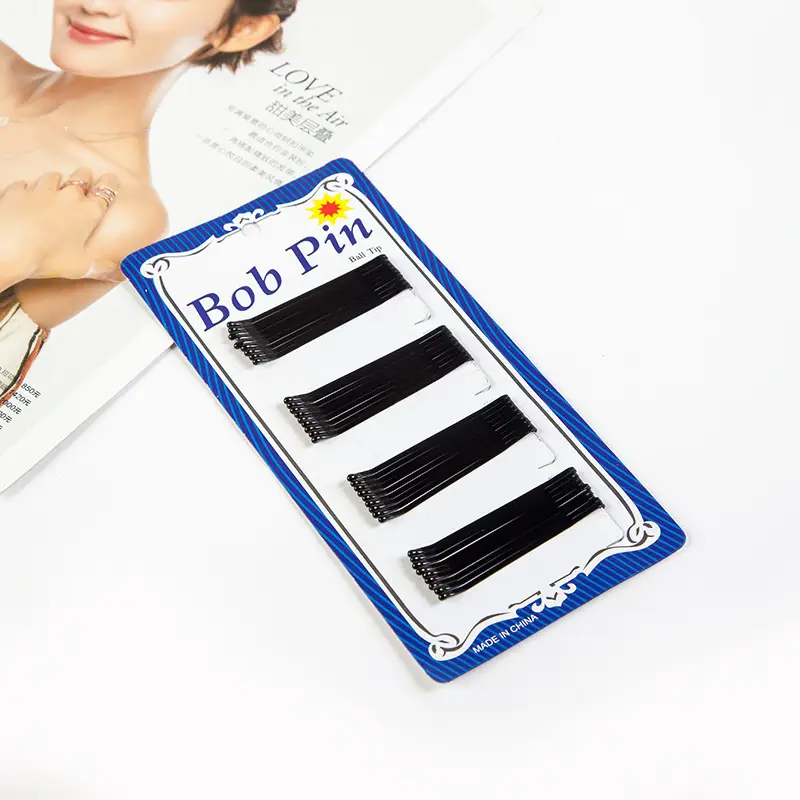 Korean-style Black Hairpin Clip for Waves - Image 3