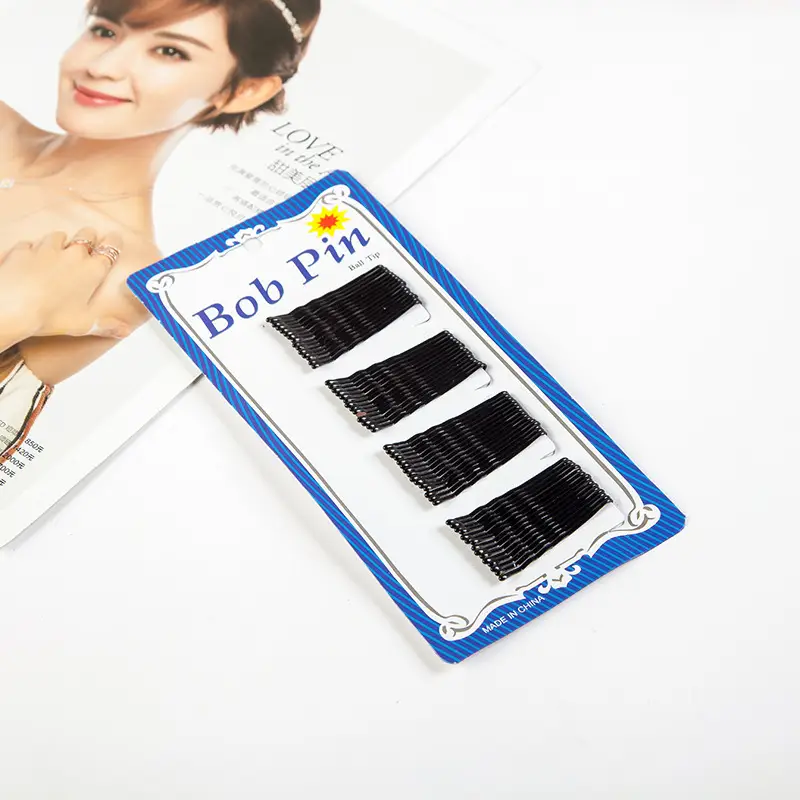 Korean-style Black Hairpin Clip for Waves - Image 5