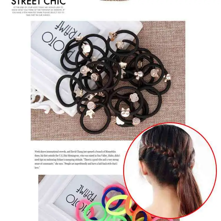 10 Pack Double Layer Rainbow Hair Bands — feature 9