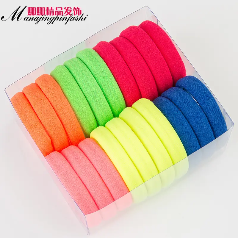 10 Pack Double Layer Rainbow Hair Bands - Image 6