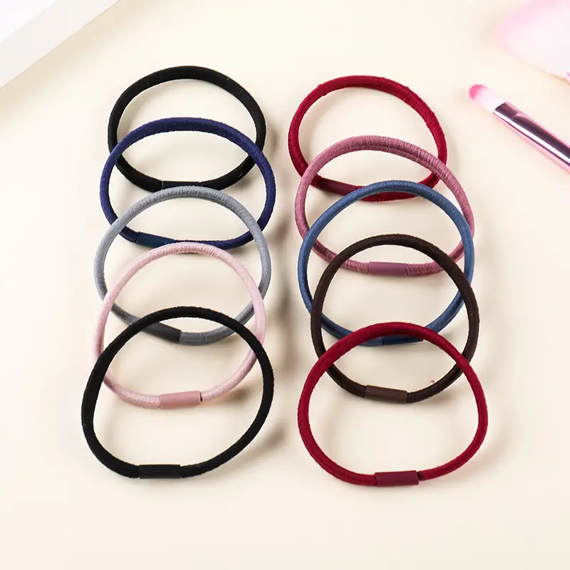 Black Rubber Head Rope for Women's Hair Styling — feature 9
