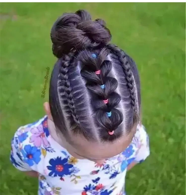 Disposable Baby Hair Ropes Rainbow Rubber Bands — feature 10