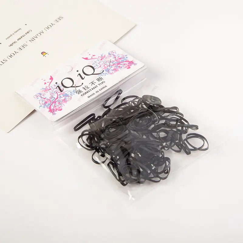 Disposable Baby Hair Ropes Rainbow Rubber Bands