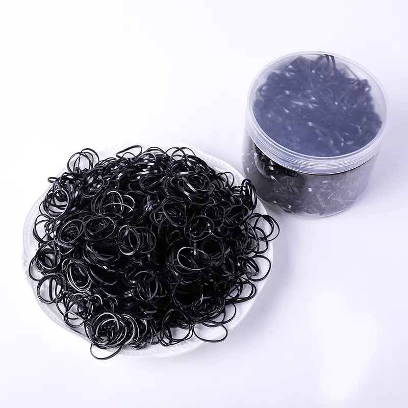 Disposable Baby Hair Ropes Rainbow Rubber Bands