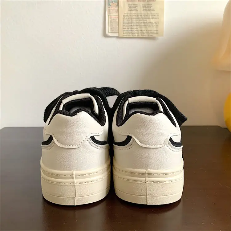 Women's White Black Platform Sneakers 2023 Spring — feature 12