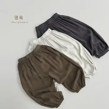 Gray Cotton Short Sleeve T-Shirt for Boys Girls — feature 10
