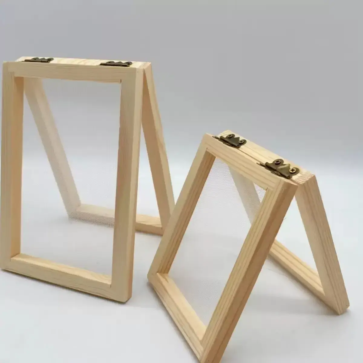 Wooden Paper Frame Double Net Design for Kids DIY - Image 8