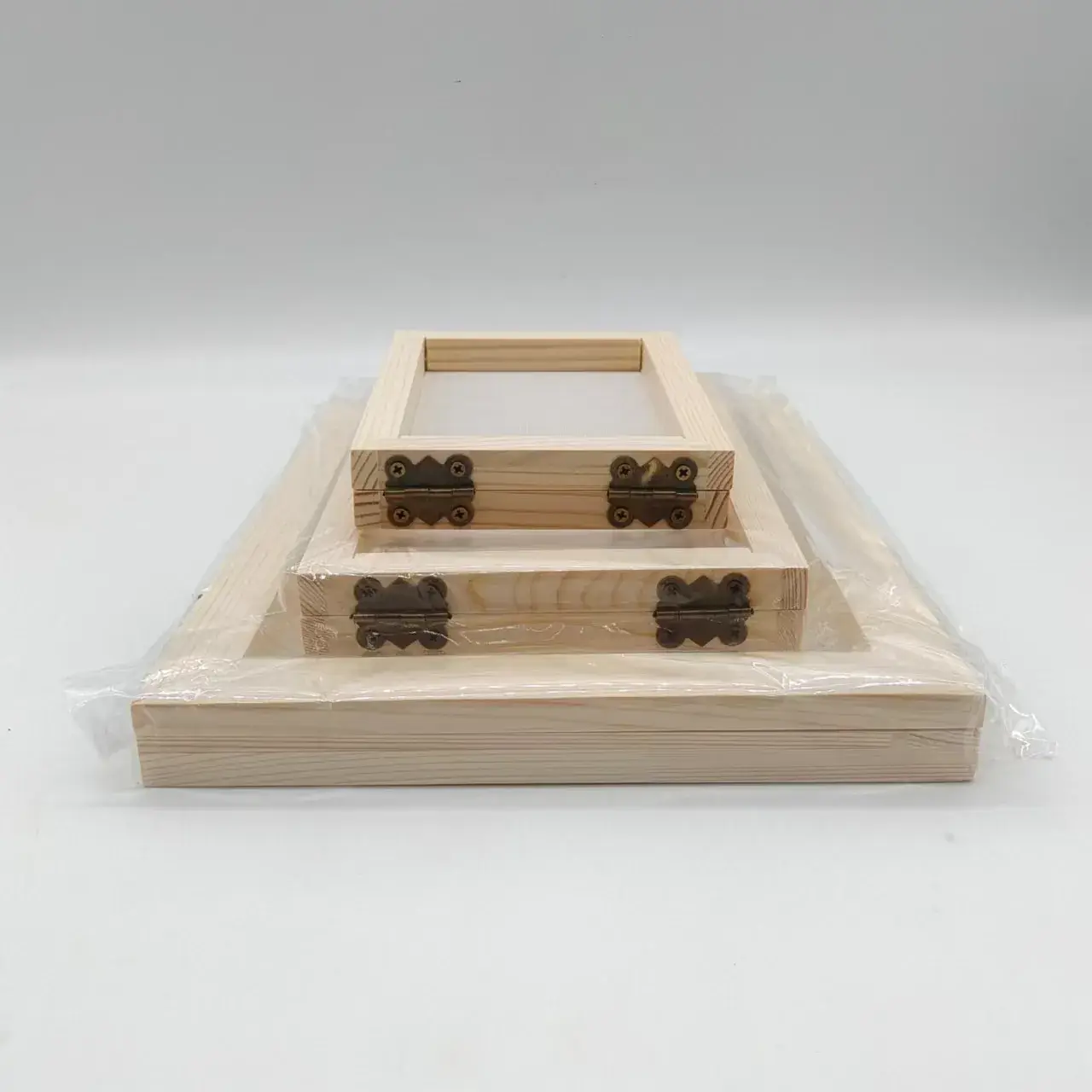 Wooden Paper Frame Double Net Design for Kids DIY - Image 10
