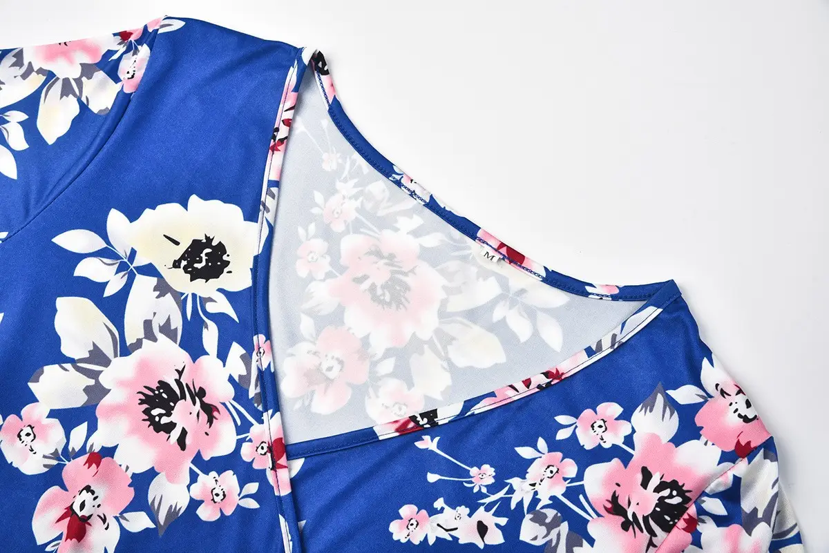 2023 Printed Belted Nursing Dress for Women — feature 16