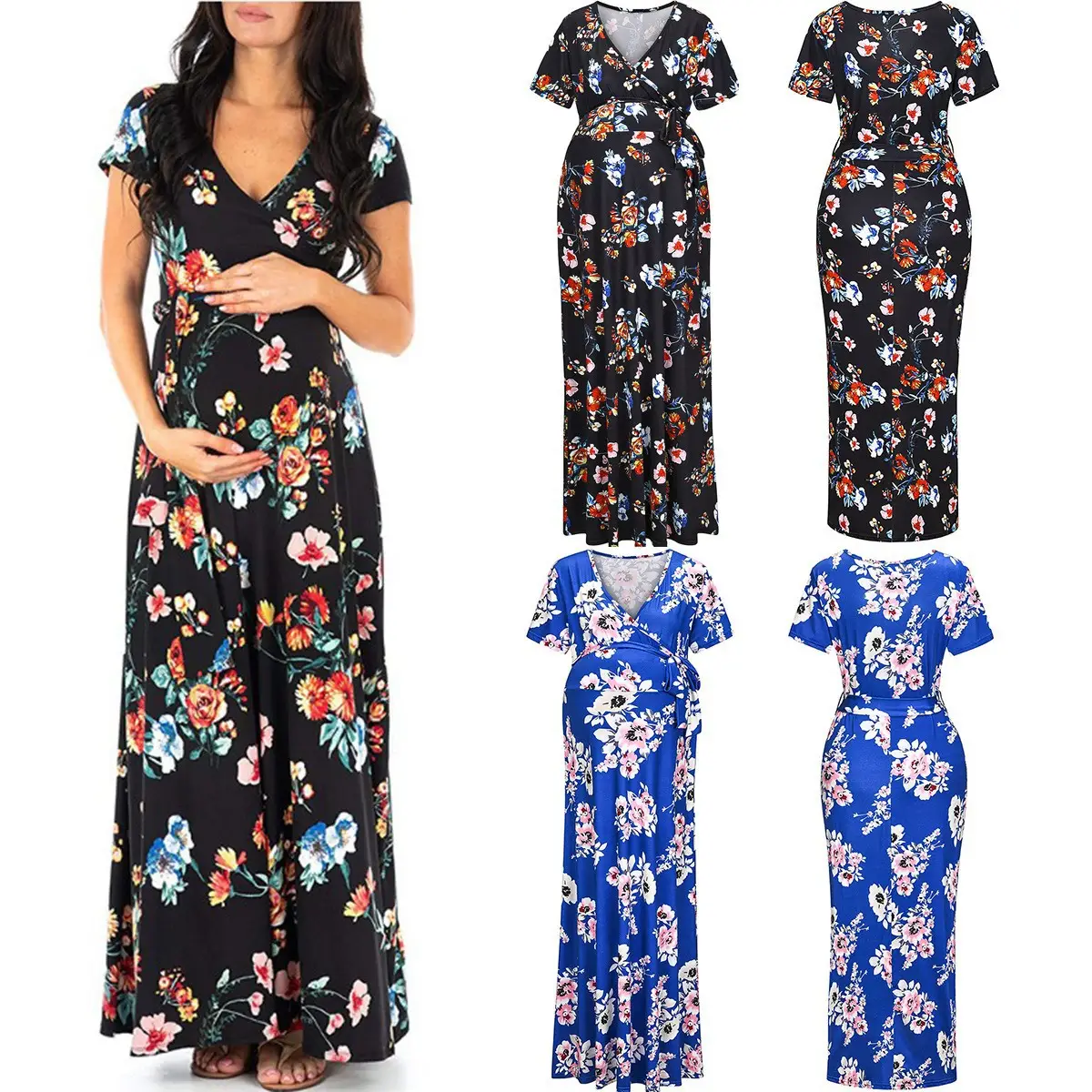 2023 Printed Belted Nursing Dress for Women — feature 4