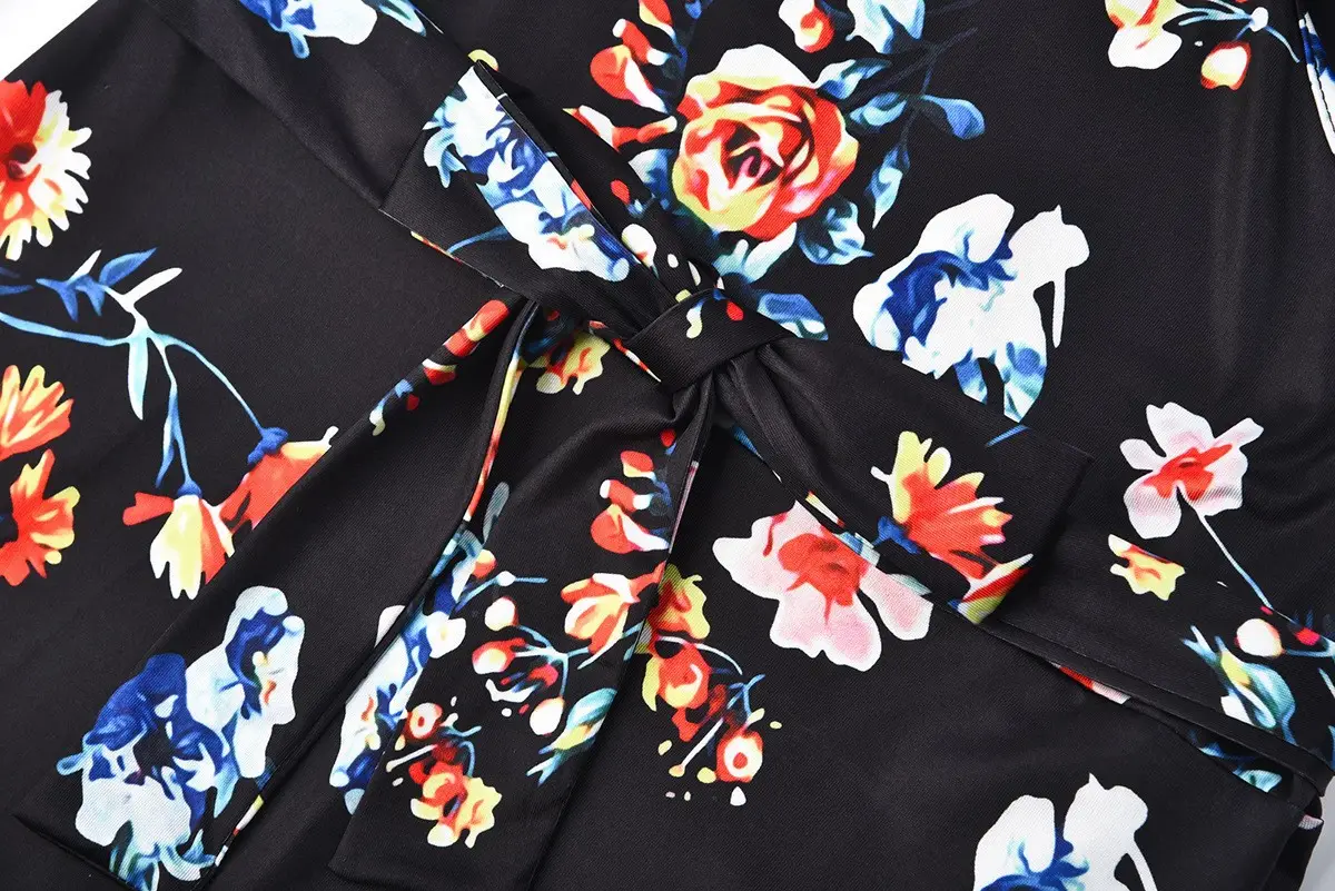 2023 Printed Belted Nursing Dress for Women — feature 7
