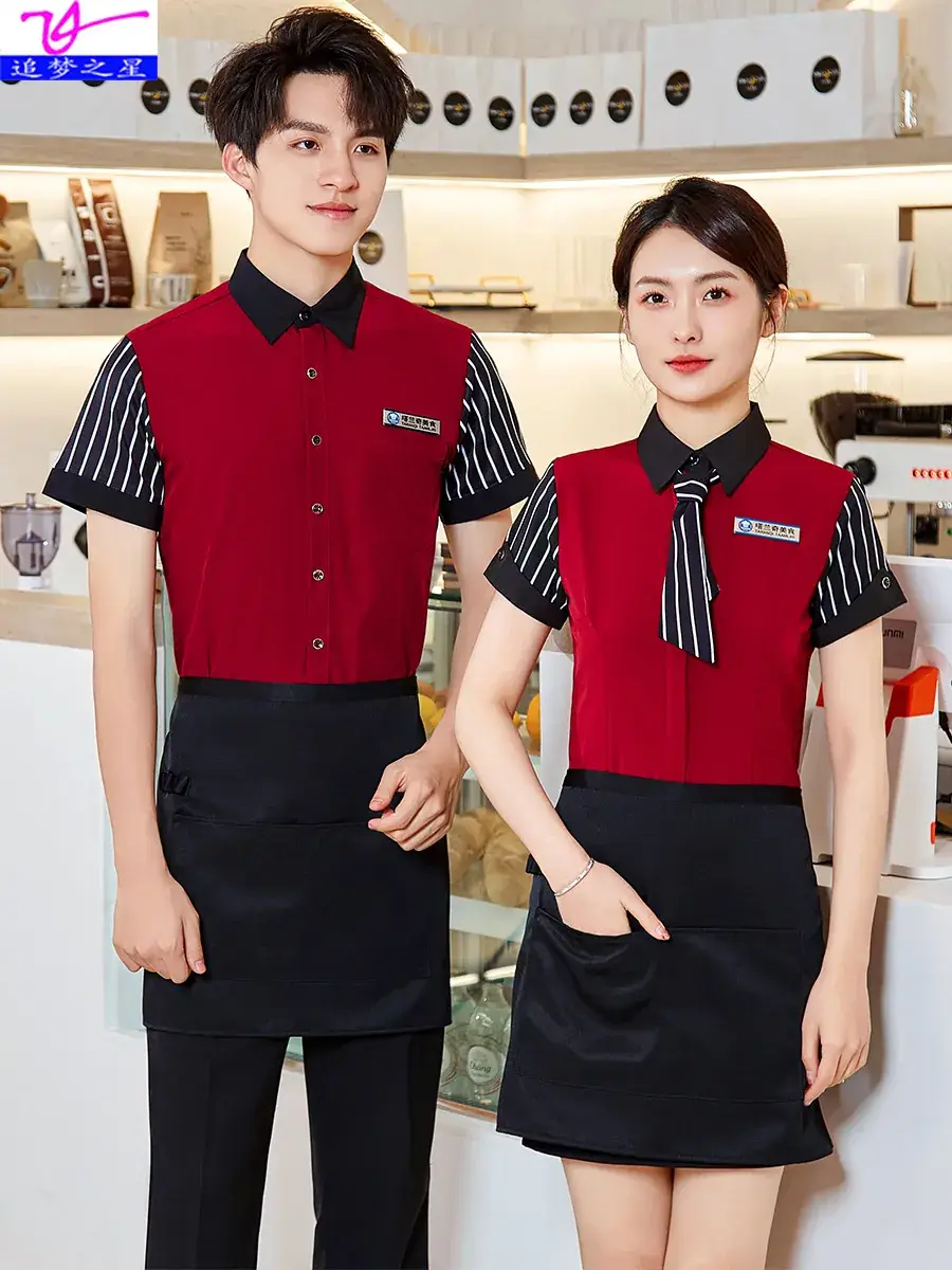 Men's Red Black Bar Ktv Shirt Short Sleeve 2025 - Image 10