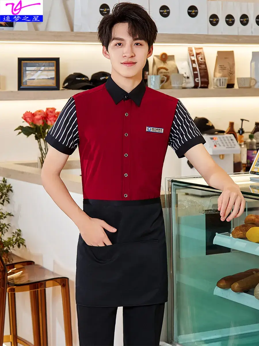 Men's Red Black Bar Ktv Shirt Short Sleeve 2025 - Image 12