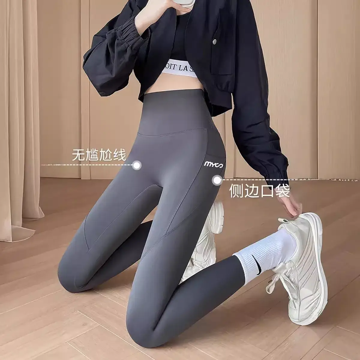 New Summer Thin Shark Pants Women's Double Pocket Sports - Image 5