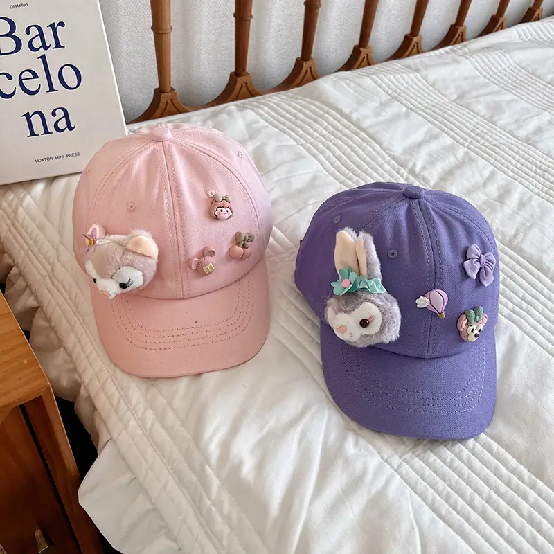 Purple Bunny Cap for Girls Boys Sun Hat - Image 10